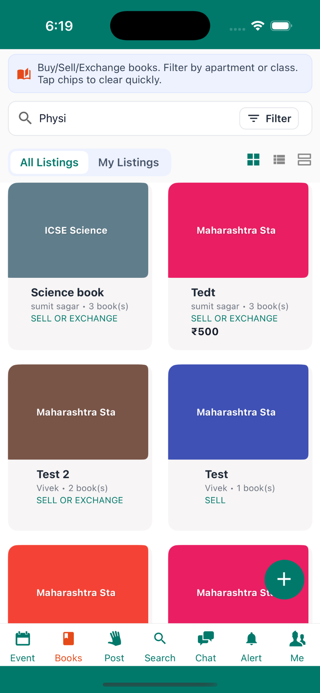 Map & discovery screen